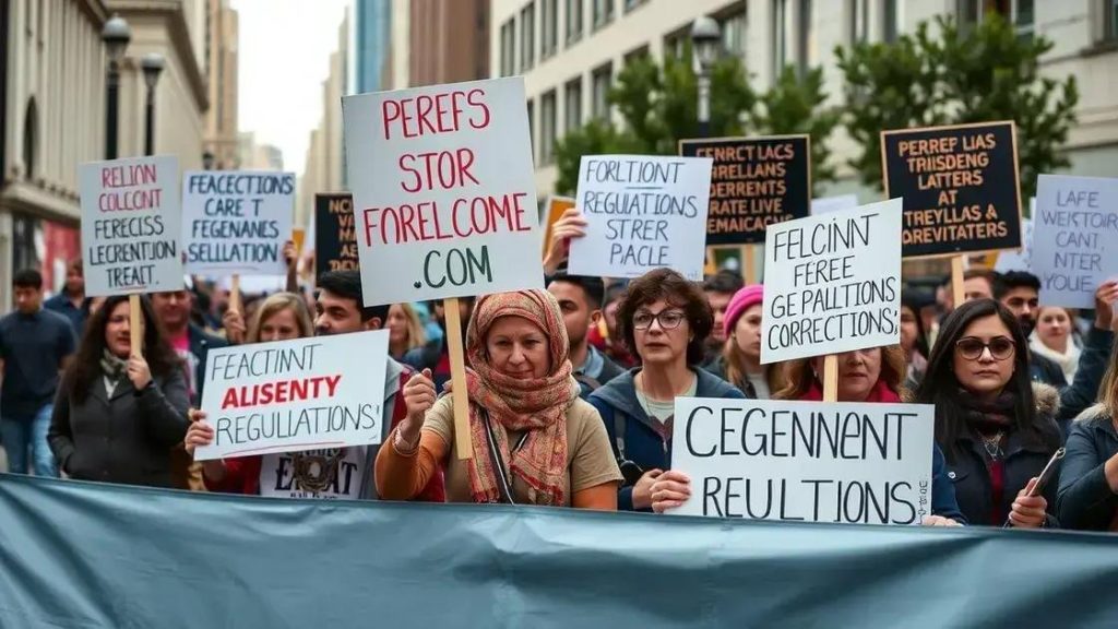 Protesters rally in opposition to Trump-era regulations