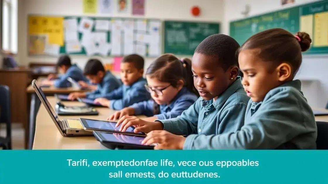 How tariff exemptions benefit schools