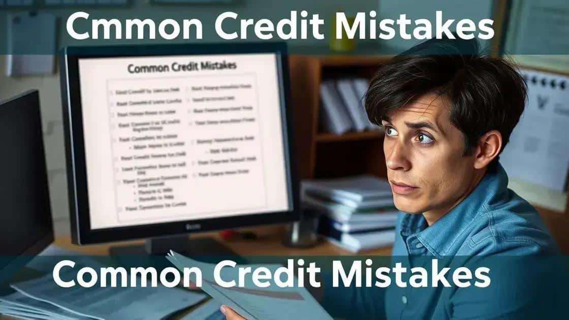 Common mistakes to avoid when building credit