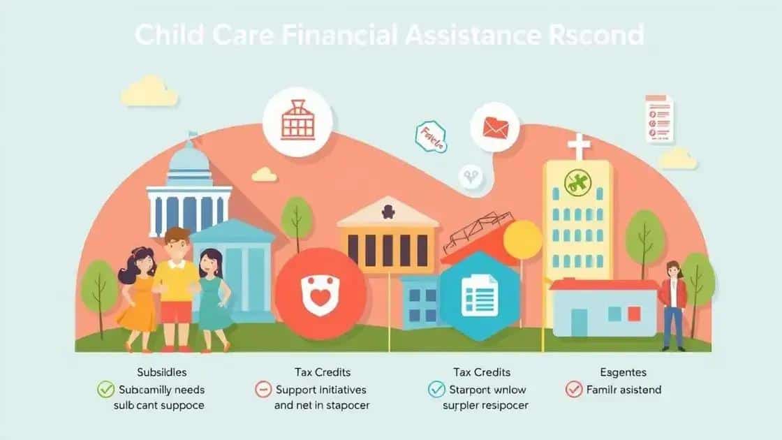 Types of child care financial assistance programs