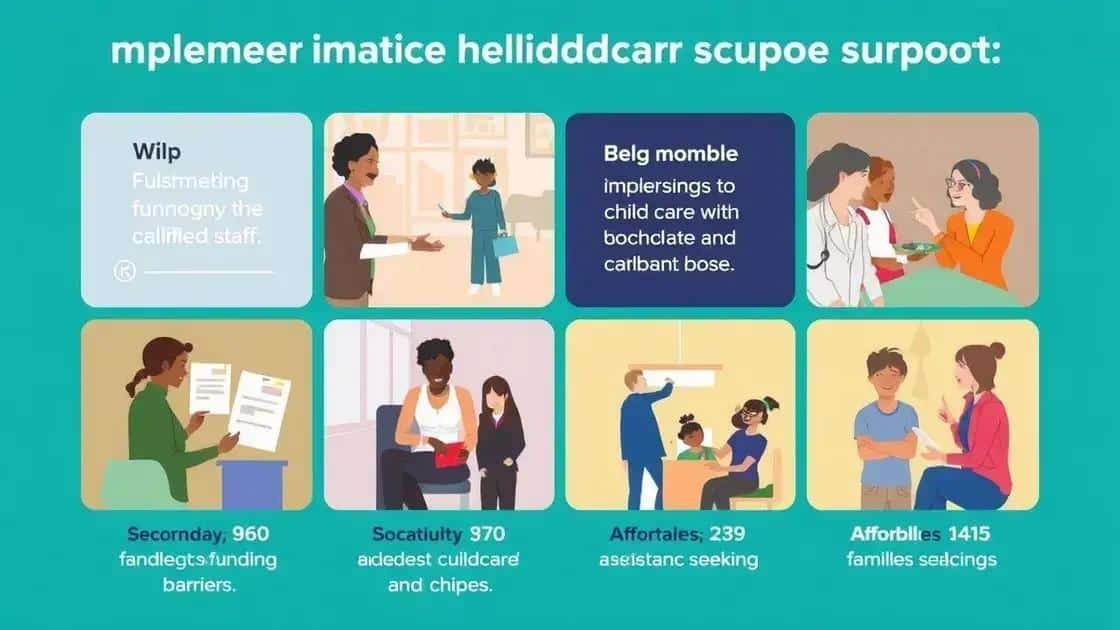 Challenges in implementing childcare support