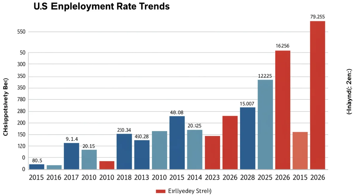 Historical US unemployment rate trends and 2025 projection