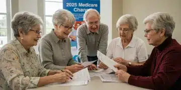 Seniors discussing 2025 Medicare Part B premium adjustments and new coverage options