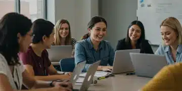 Educators collaborating in a professional development workshop