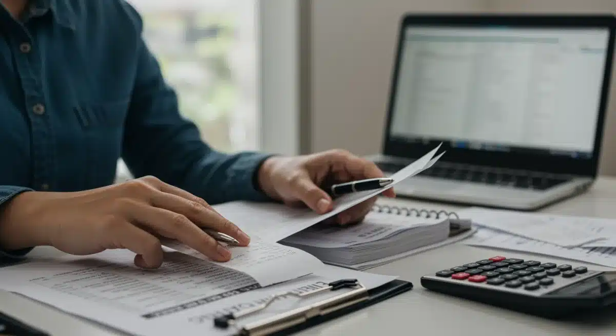 Organizing financial documents for tax preparation