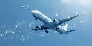 Futuristic air traffic control system enhancing FAA air travel safety