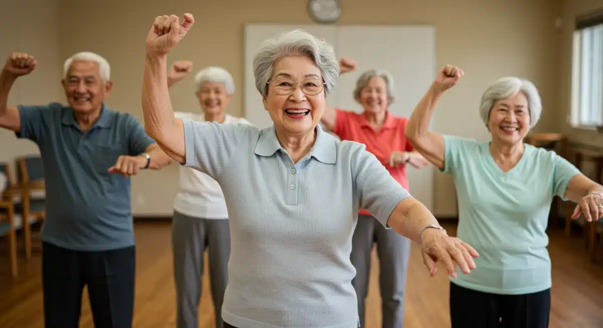 Seniors engaging in community activities, supported by federal programs