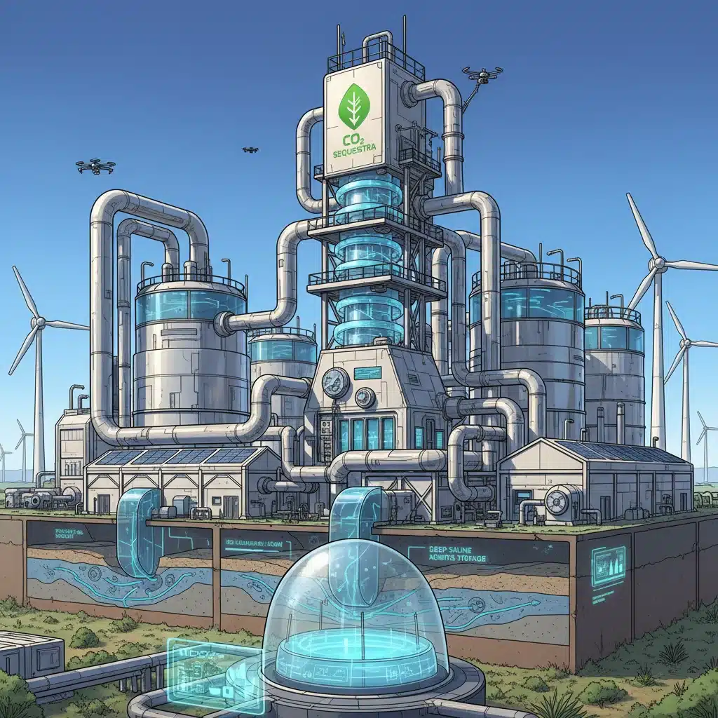 Advanced carbon capture and storage technology facility