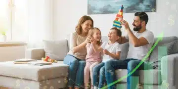 Happy family enjoying time together, symbolizing financial relief from Child Tax Credit